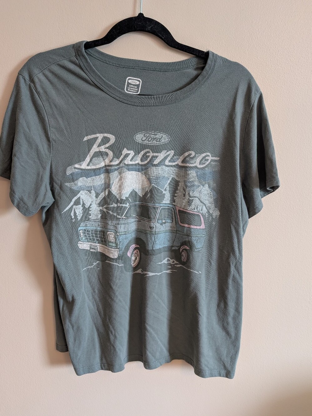 Ford Bronco Graphic Crewneck T-Shirt - Sage Green